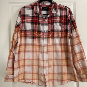 Bleached PacSun Flannel L